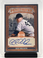 2025 Leaf Bronx Legacy Jeff Nelson Penstripes Auto P-JN1 Bronze SN#d /50