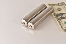 Pair Stainless Steel Rife Machine Frequency Hand Cylinders for GB4000 and Others