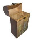 vintage hard case wine carrier, specifically designed to hold two bottles.  — photo 1
