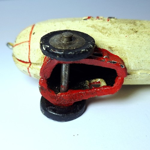 Vintage Dent Hardware Cast Iron 5" Zeppelin "Zep" Pull Allong Toy -FREE SHIPPING - Picture 6 of 10