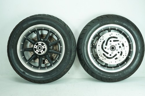 01 Harley Touring Electra Classic OEM Front & Rear Wheel Rim Tire MT90B16 16"
