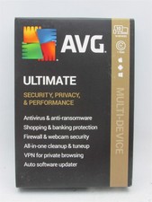 AVG ULTIMATE Security, Privacy, Performance for Win/Mac/Android 10 Devices NEW