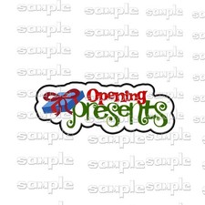 Disney OPENING PRESENTS 2025 gl Premade Scrapbook Paper Piece Die Cut