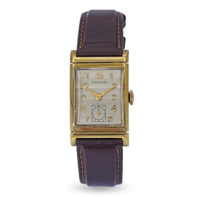 Vintage Mid Century 10k Yellow Gold Hamilton Watch Hand Wind Watch
