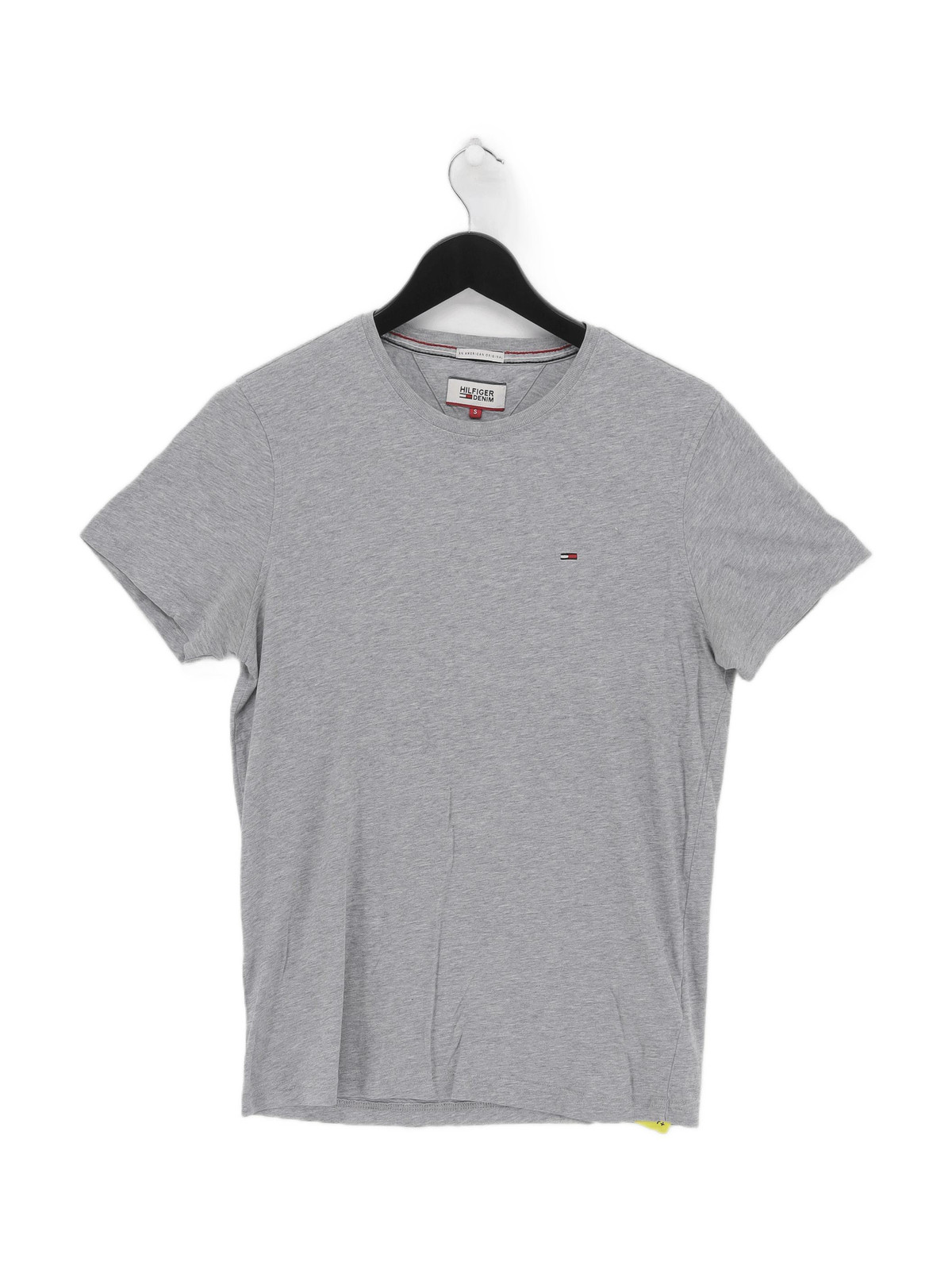 ALTRA Hilfiger T Shirt Uomo Denim S Grigio 100% Altro Basic
