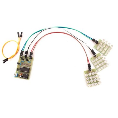 Bausatz LED Blitzlicht Flashing Light mit 48 LEDs DIY-Elektronik Kit zum Löten