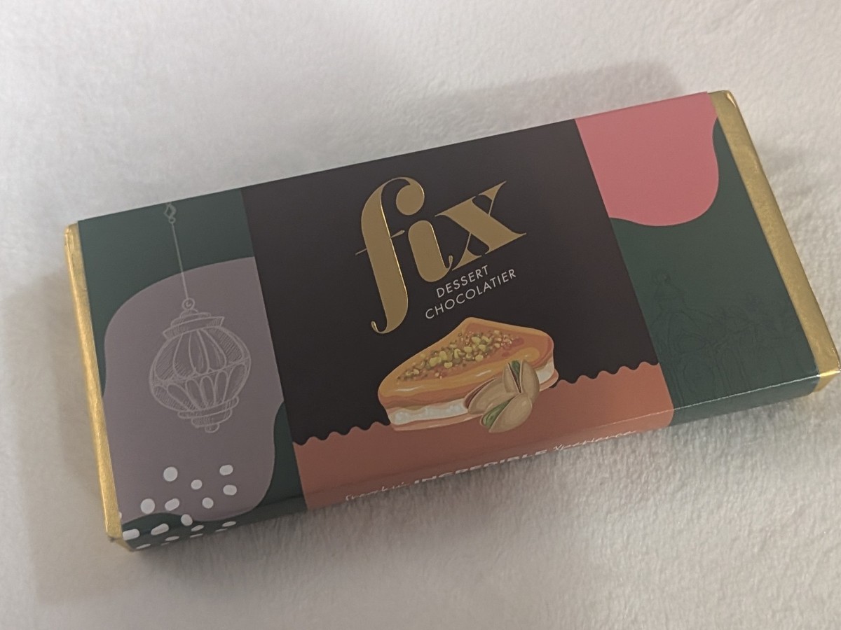 Original Fix Dubai Pistachio & Kunafah Dark Chocolate Bar | eBay