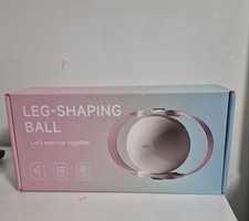 Inflatable Adjustable Resistance Exercise Ball for Legs, Pink White, Eco-Friend  