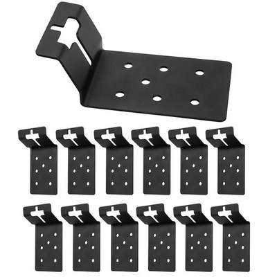 12 Pack T-Post Bracket 3'' T Post Mount Bracket for Signs, Or Fences