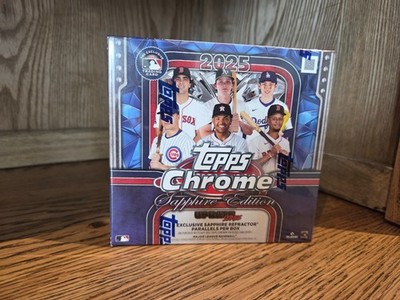 2025 Topps Chrome MLB Sapphire Edition Update Series Hobby Box Sealed In Hand