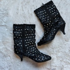 Vintage 1985 Madonna Desperately Seeking Susan Sequin Boots Shoes Size 8 Rare