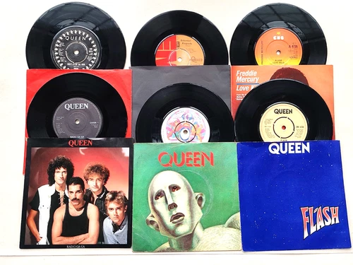 Queen - Freddie Mercury Lot of 6 x 7" vinyls Radio Gaga Bohemian - Don't stop me