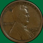 1914-D Lincoln Wheat Cent Fine F Coin #33636