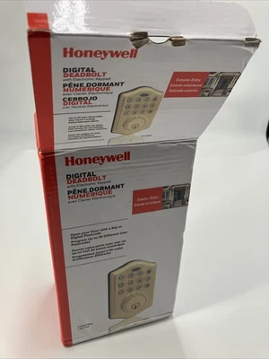 Honeywell Digital Deadbolt Polished Brass New In Box Ships Fast - Image 1 of 4