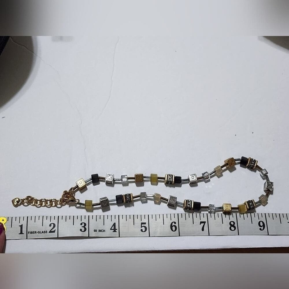 BRIGHTON SILENT CODE retired Geometric Short Silv… - image 4