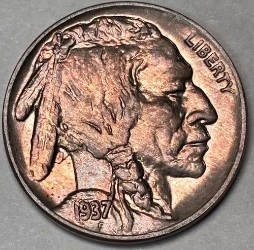 1937-d Buffalo Nickel /SUPERB GEM BU/Nice Toning