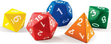 Jumbo Foam Polyhedral Dice - Math Manipulative Cubes,Teacher Supplies, Classroom