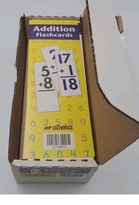 Abeka Addition Flashcards Set -Math Class -Homeschooling