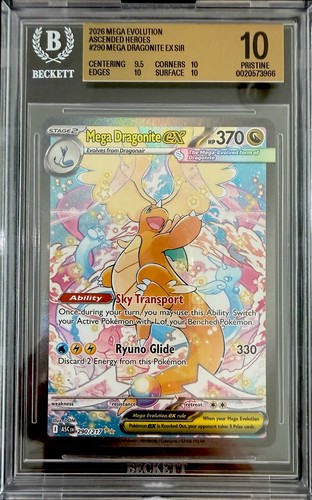 Mega Dragonite ex #290/217 - 2026 Pokemon Me: Ascended Heroes - BGS PRISTINE 10