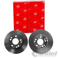 2X Trw Bremsscheiben 262Mm Voll Vorne Passend FÜR MERCEDES-BENZ 190 | DF1584
