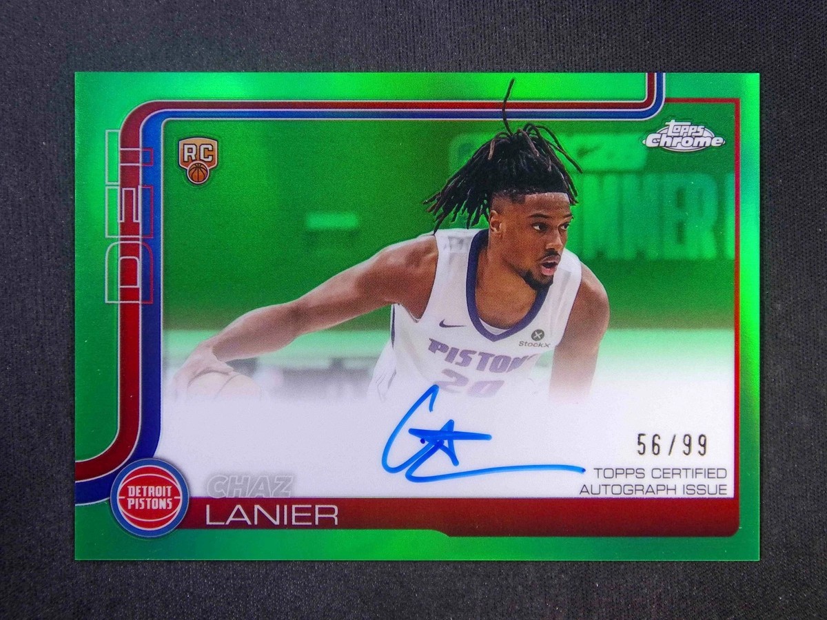 2025-26 Topps Chrome Chaz Lanier RC Rookie Autograph Auto Green