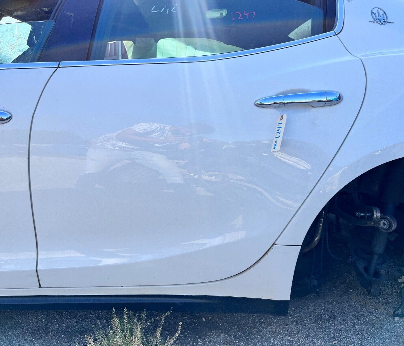 2014-2019 MASERATI GHIBLI SQ4 REAR Left Driver DOOR Assembly PANEL WHITE OEM