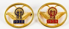 Vintage RT Fraternal Teachers Organization Lapel Pins 1958 1959 