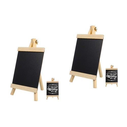 2 Pack Chalkboard Sign Message Blackboard Decoration Table Child Office