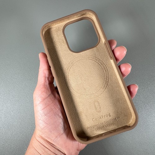 Case for iPhone 15 Pro - Brownie | Liquid Silicone | Magnetic | by Cool Frog - Picture 5 of 16