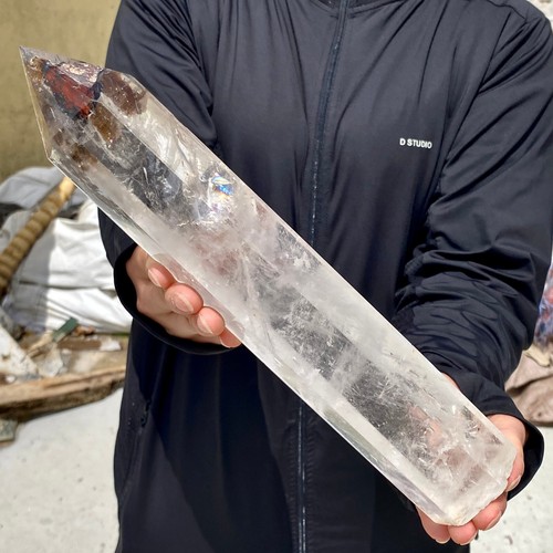 3.19LB Large Natural Clear White Crystal Obelisk Transparent Quartz Energy - 第 1/13 張圖片