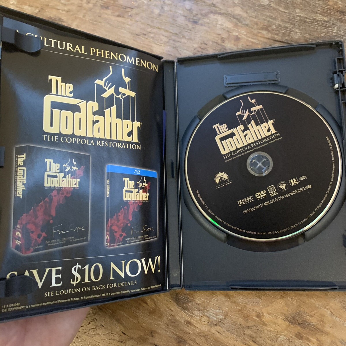 The Godfather 1 2 3 Trilogy I II III DVD SET Marlon Brando francis