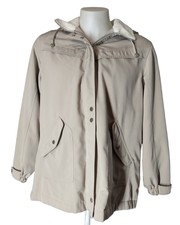 Winter Coat Classic Elements Womens Hooded Winter Zipper Coat Adult Xlarge Tan