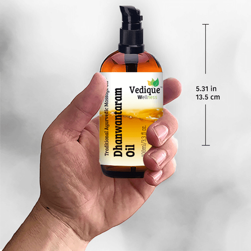 VEDIQUE REMEDIES Dhanwantaram Oil | 100ml (3.38 fl oz) | Over 25 Herbs | Ayur... - Picture 6 of 16