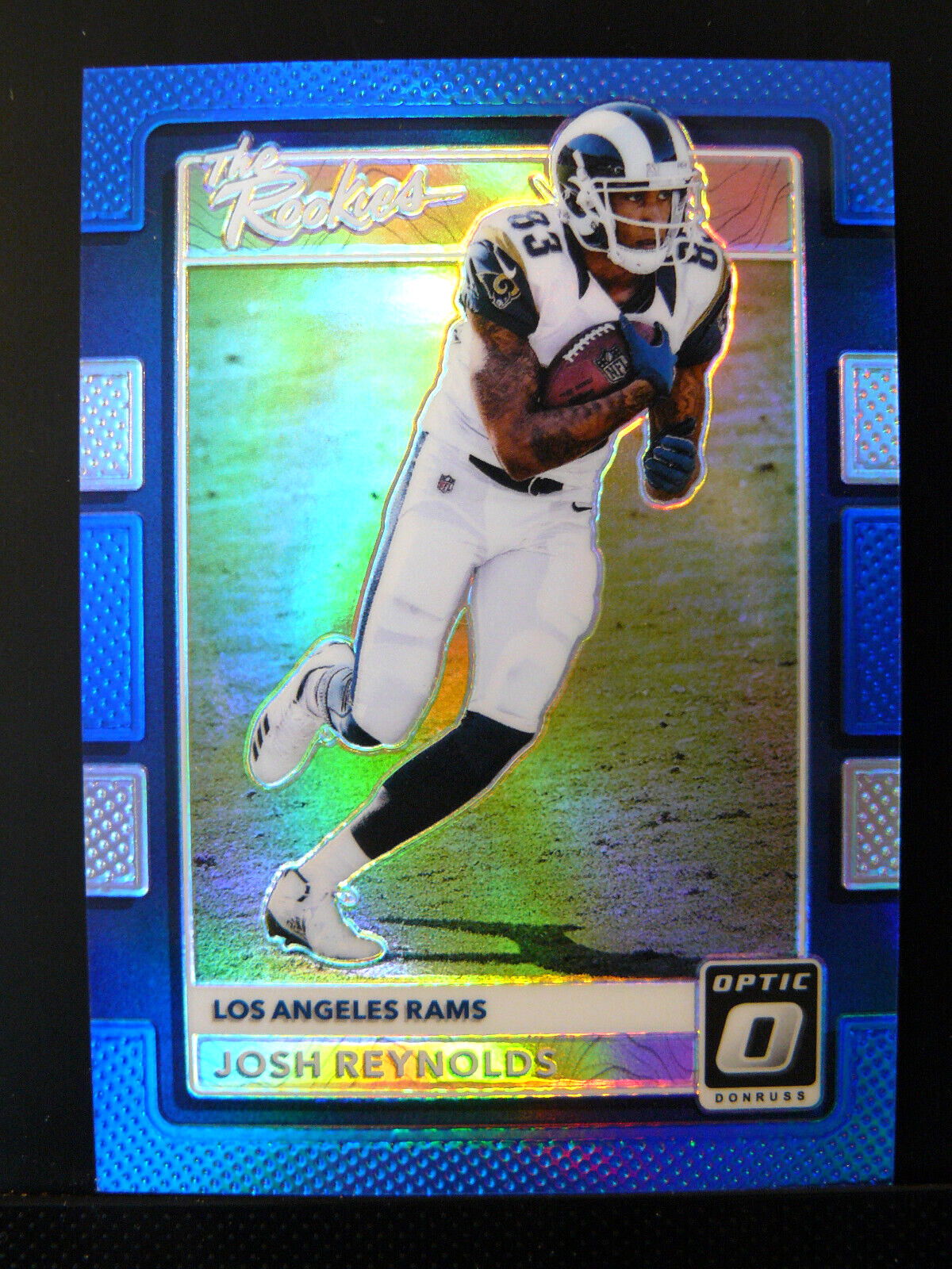 2017 Donruss Optic The Rookies Blue Prizm /149 Josh Reynolds RC Rams/Lions #22
