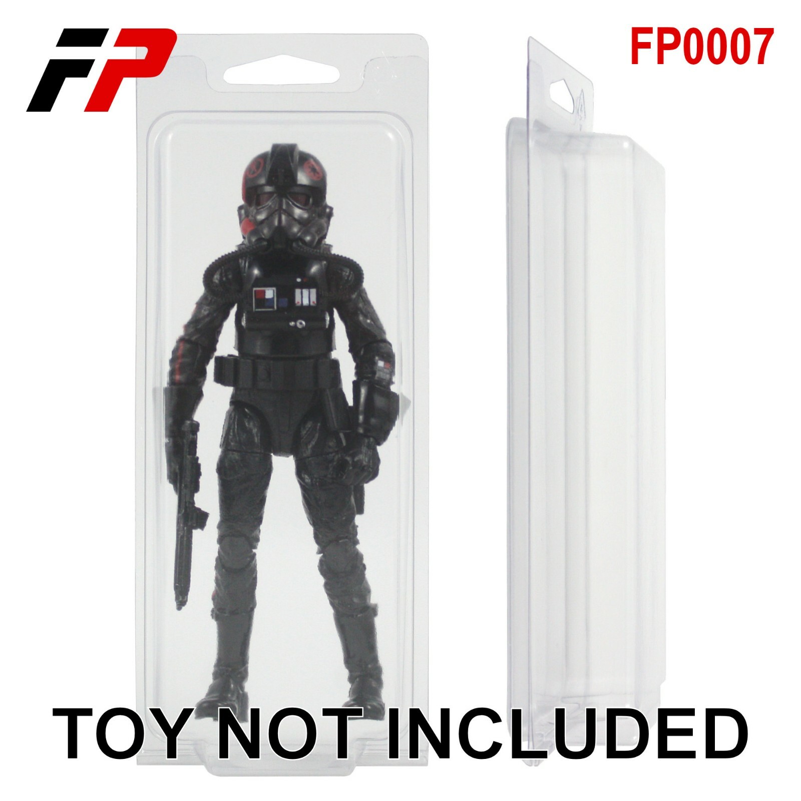 LARGE CLAMSHELL ACTION FIGURE PROTECTIVE CASES,Star Wars,6 Inch,Black