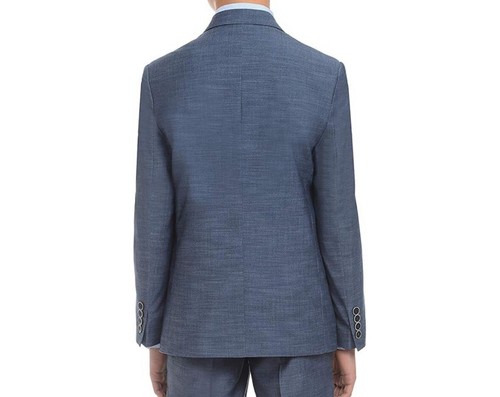 CALVIN KLEIN Boys Slim Fit Suit Jacket ~ Size 10 ~ Style K8J0027, Color Med Blue - Picture 4 of 8