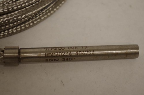 TEMPCO # HDC20234 HEATER PROBE M08 19 500WATT 240V. 15FT. LONG CABLE - Picture 2 of 3