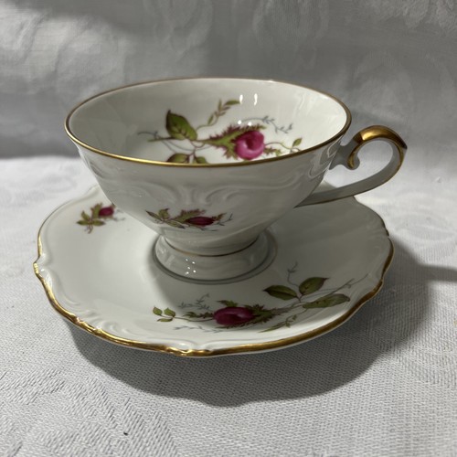 Vintage W Eschenbach Briar Rose Fine China Bavaria Germany Tea Cup