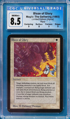 Blaze of Glory Alpha Graded CGC 8.5 MTG MAGIC CARD