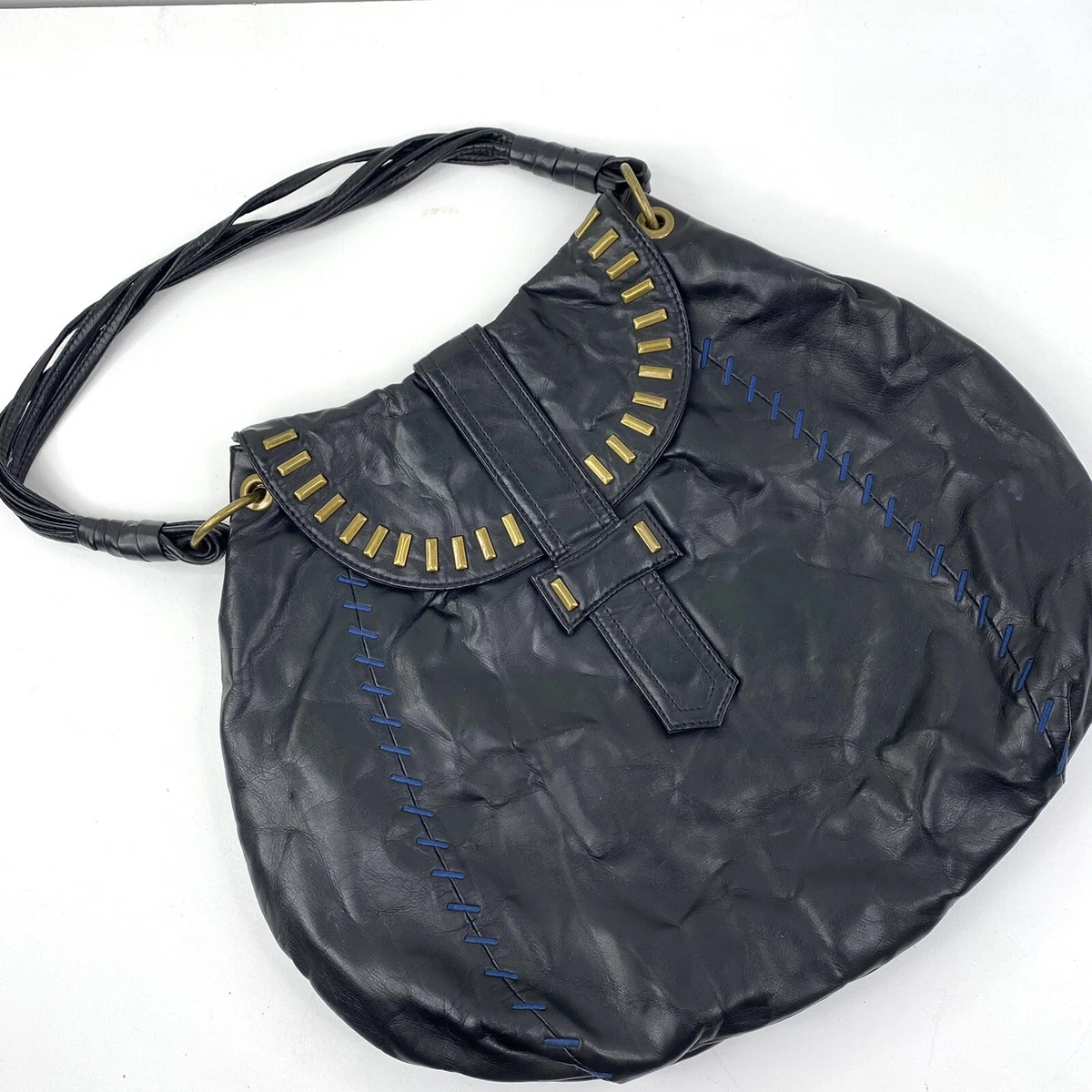 Matt Nat Hobo Shoulder Bag Purse Black Vegan Faux Leather eBay