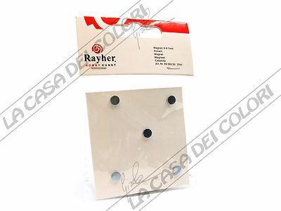 RAYHER - MAGNET DIAM 6mm HEIGHT 1mm - 20 PIECE PACK