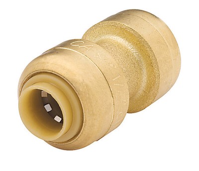 SharkBite U004LFA Lead-Free 200 PSI Brass Coupling 1/4 x 1/4 Dia. in. Push