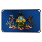 1 oz United States Flags Series - PENNSYLVANIA - Full Color .999 Silver Bar