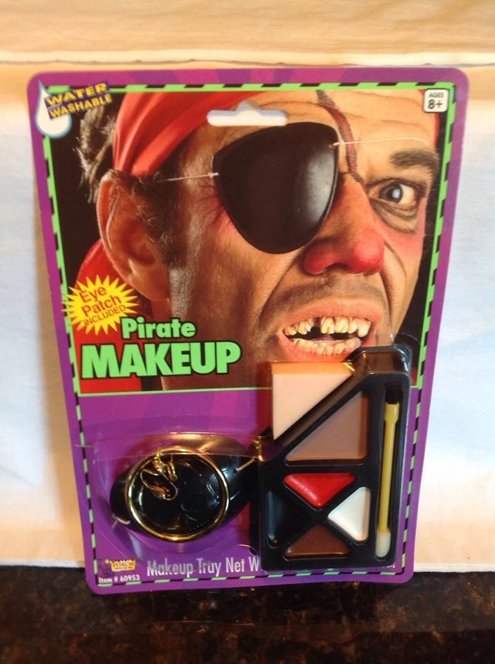 Kit de Maquillaje Pirata con Parche para Ojos y 1 Oreja - UNISEX Foto 4 de 4
