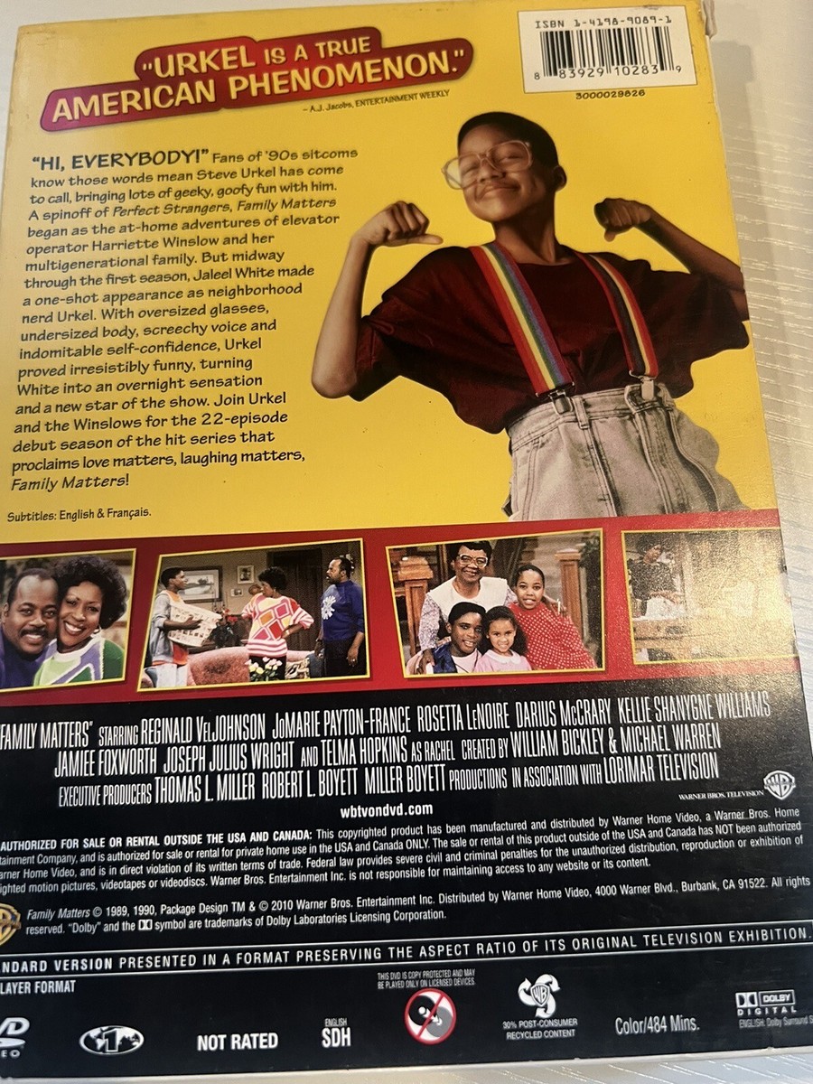 Family Matters: The Complete First Season (DVD, 2010) Jaleel White