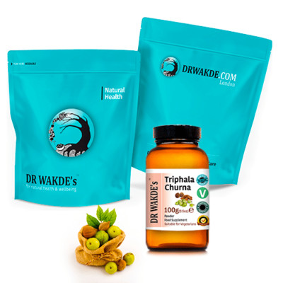 DR WAKDE S Triphala Churna Powder | Mixture of 3 Dried Popular Fruits | Amla,...