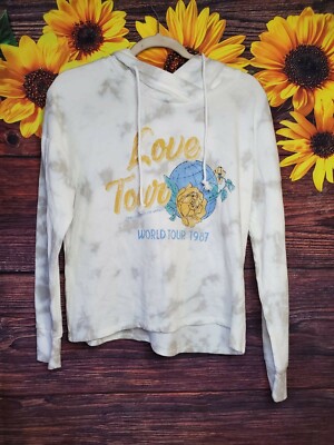 Grayson Threads Love Tour 1987 Hoodie Women's Tie Dye Top Sweater Casual 