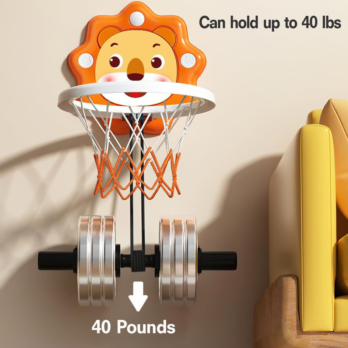 Indoor Mini Basketball Hoop for Toddlers Kids Boys Age 135 Bedroom