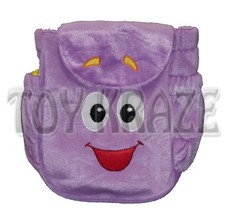 DORA THE EXPLORER MR. FACE PLUSH BACKPACK PURPLE SOFT BAG GIRLS 9" NEW