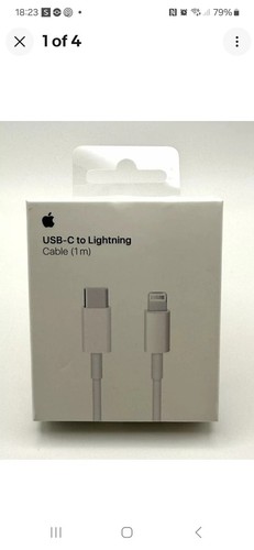 GENUINE ORIGINAL Fast Charge USB-C to Cable Lead for iPhone 14 13 12 11 X 8 7 6 - Photo 3 sur 8
